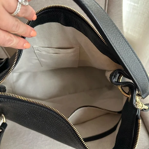 Gucci Black Pebbled Calfskin SoHo Hobo Bag Large - Picture 13 of 15